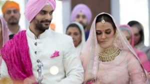 Neha dhpia and angad bedi wedding 2018